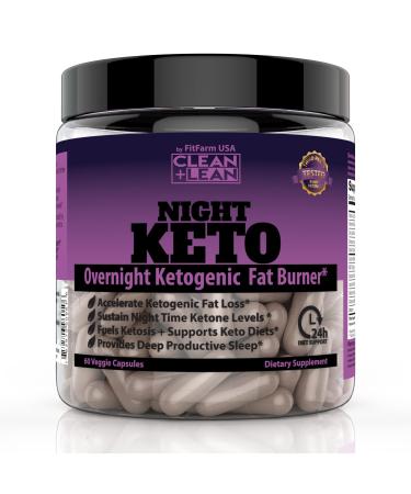 HERO SUPPLEMENTS Night Keto Overnight Formula with BHB MCT Melatonin Chamomile plus Vitamins and Minerals