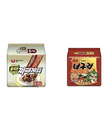 Parasite noodle Ram Dom Jjapaguri  Neoguri+Jjapaguetti 10pcs