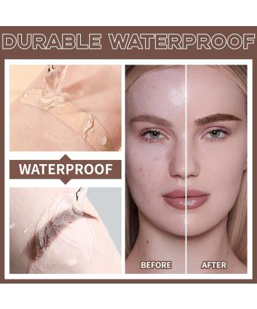 Buy Eyebrow Stamp Stencil Kit - Waterproof Brow Powder 12 Reusable Cards & Brushes | Perfect for Women | Natural Brown #2 - Buy Online on SooperMarket.com