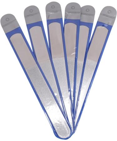 TsoLay 6 Pieces Stainless Steel Nail File Double-Sided Diamond Nail File Metal Nail File Manicure File for Family and Travel - Buy Online on SooperMarket.com
