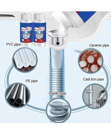 Toilet Unclogging Deodorizer Powerful Pipe Dredging Agent Pipeline Dredging Agent Toilet Bowl Clog Remover All-purpose Drain Cleaner for Kitchen Toilet (2 Pcs) - Buy Online on SooperMarket.com