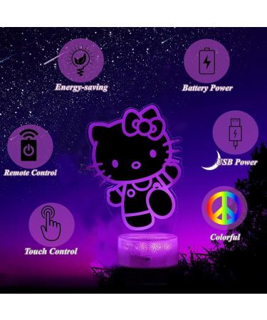 ZTZK Kitty Lamp - 3D Cute Cat Night Light with 16 Colors & Remote | Perfect Gifts for Girls Kids Christmas & Birthdays - Buy Online on SooperMarket.com