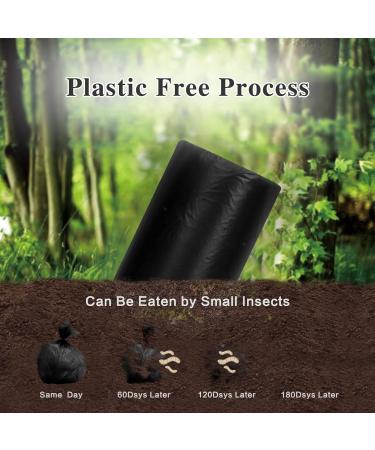 Fyy Garbage Bags - 100 Count | 5 Rolls of Black Waste Bags for Kitchen Bathroom Office | Durable 4 Gallon Size (45x50 cm) - Ideal for 3L 5L 8L 9L 10L Use - Buy Online on SooperMarket.com