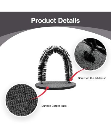 Arch Cat Groomer Cat Self Grooming Brush Cat Toy Cat Self Groomer Massager and Cat Scratcher Hair Trimming Brush Cat Scratcher Pet Toy Pattern ONE - Buy Online on SooperMarket.com