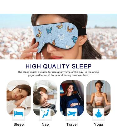 Haskirky Light Blocking Eye Mask for Deep Sleep | Adjustable for Men and Women | Perfect for Travel, Yoga, and Meditation - Buy Online on SooperMarket.com