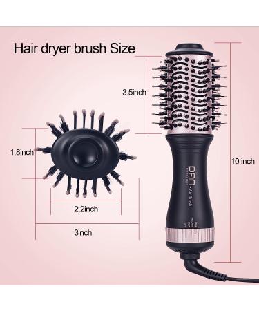 Small Hair Dryer Brush - One Step Volumizing Blow Dry Brush for Short Hair - Rose Black - Buy Online on SooperMarket.com