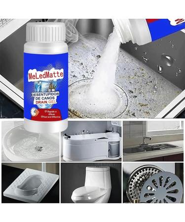 Meledmatte Toilet Drain Cleaner Professional Meledmatte Powerful Pipe Dredging Agent Meledmatte Pipeline Dredging Agent for Kitchen Toilet Pipeline Quick Cleaning Tool (2Pcs) - Buy Online on SooperMarket.com