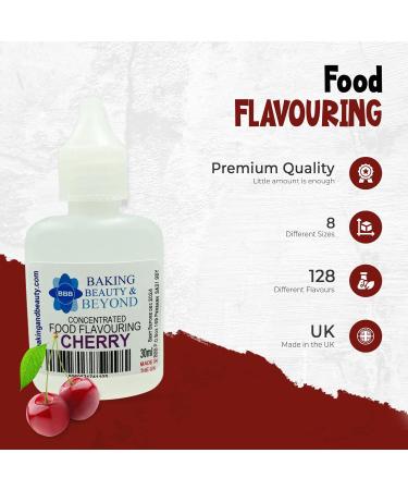 Baking Beauty and Beyond Concentrated Food Flavouring Oil - Dozen of Professional Quality Food Grade Flavouring Oil for Candy Making Baking Cooking Lip Balm and Lip Gloss - Cherry (100ml) - Buy Online on SooperMarket.com