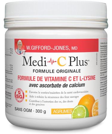 Preferred Nutrition Medi C Plus Citrus with Calcium Powder Vitamin C & L- Lysine Formula (300g) - Buy Online on SooperMarket.com