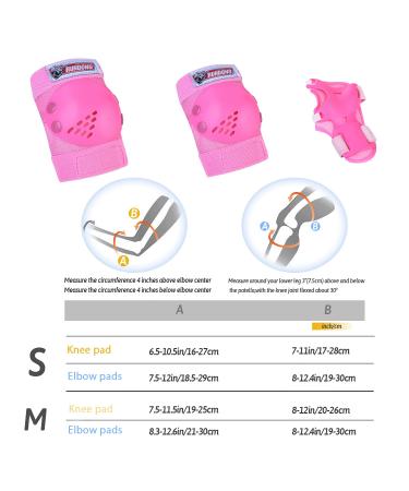 Kids Youth Protective Gear Set for Roller Skates & Outdoor Sports - Pink (Ages 6-15) - Buy Online on SooperMarket.com