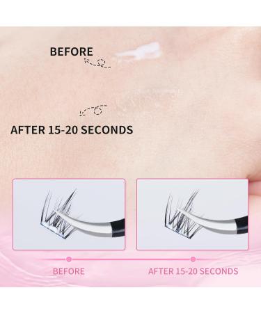 Beauty7 False Eyelash Glue Strong Hold False Lashes Glue Waterproof Latex Free Eyelash Glue Transparent Strip Eyelash Adhesive White Lashes Glue with Tweezer - Buy Online on SooperMarket.com