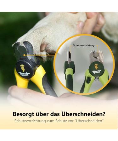 Thunderpaws Professional Dog Claw Scissors with Safety Lock & Nail File - Medium to Large - Green - Buy Online on SooperMarket.com