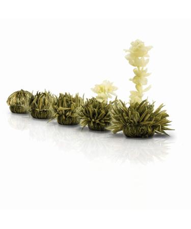 Creano Tea Blum Gift Set - Bloomed Spring Harvest with 500ml Glass Jug & 6 White Teas - Ideal Mother's Day Gift - Buy Online on SooperMarket.com