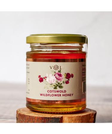 British Cotswold Wildflower Honey - Pure Natural British Honey Direct from the Producer (227g Jar) Wildflower 227 g (Pack of 1)
