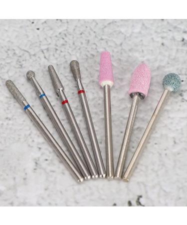 Nail Drill Bits High Efficiency Good Stability Manicure Grinding Tips Diamond Sand Wear Resistant for Nail Art Salon(NO.01) - Buy Online on SooperMarket.com