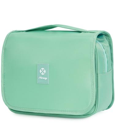 Travel Hanging Toiletry Wash Bag Makeup Cosmetic Organizer for Women Waterproof (Dark Green)