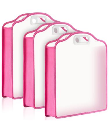 3 Pieces 12 x 12 Inch Scrapbook Paper Storage Organizer Expandable Craft Paper Storage Plastic Handle Scrapbook Organization and Storage for Scrapbook Craft Vinyl Paper Photos Cardstock File Sheets