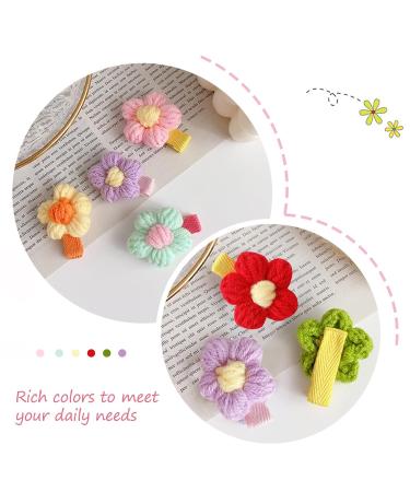 Shop Dhweku 12pc Baby Hair Clips - Cute Plush Flower Hairpins & Accessories for Baby Girls - Buy Online on SooperMarket.com