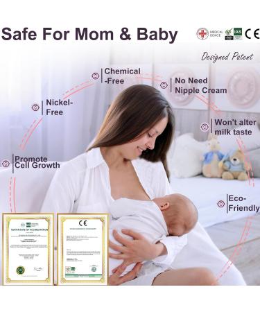 Boboduck Silver Nipple Shields 999 Silver Cups for Breastfeeding Essentials Breast Shields for Nursing Newborns Silver Nipple Guards and Pads (Small) - Buy Online on SooperMarket.com