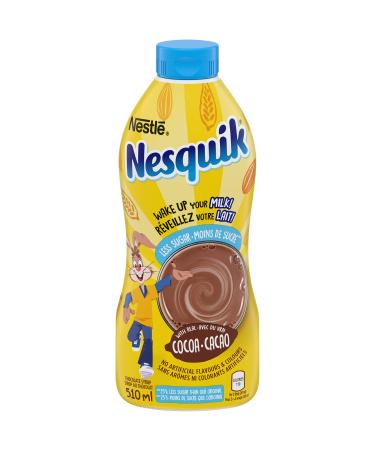 NESTL NESQUIK Less Sugar Chocolate Syrup 510mL - PACKAGING MAY VARY