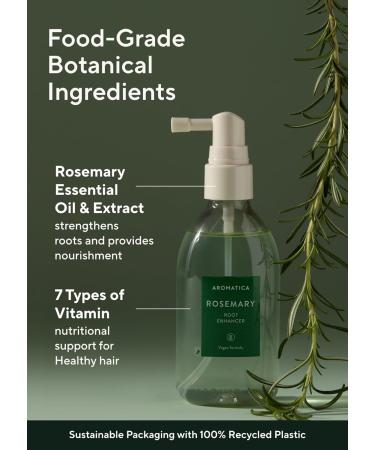 AROMATICA Rosemary Scalp Strengthening Duo Set - Nourish & Relieve Itchy Scalp with Food-Grade Rosemary Oil - Sulfate Silicone & Paraben Free - International Shipping Available - Buy Online on SooperMarket.com