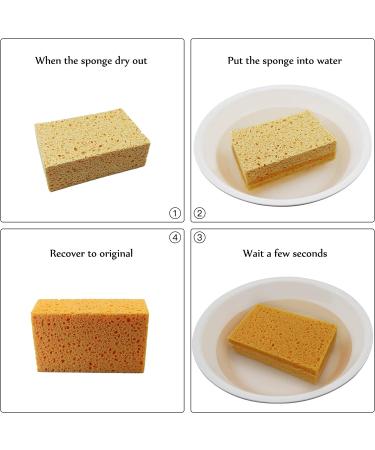 JK SP-T50 Large Eco-Friendly Cellulose Sponge - Boat, Car, and Commercial Cleaning - 6.5x4x2 Inch - Pack of 1 - Buy Online on SooperMarket.com
