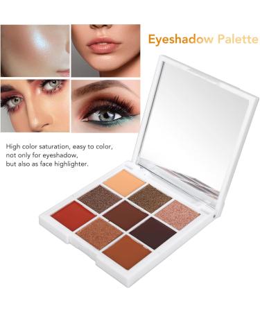 9 Colors Eyeshadow Palette Makeup Palette Eye Shadows Easy Coloring Eyeshadow Makeup Kit Matte Pearlescent Glitter Portable Eye Shadow Powder for Makeup - Buy Online on SooperMarket.com