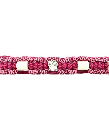 Custom EM Ceramic Collar for Dogs & Cats | Made to Measure with Original US Paracord (61-70 cm Raspberry) - International Shipping - Buy Online on SooperMarket.com