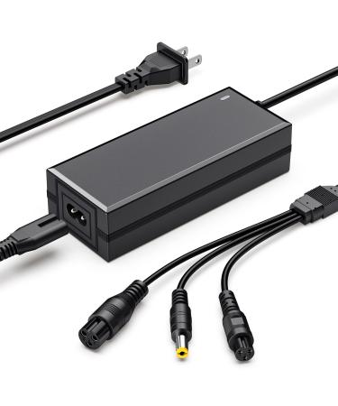 3 in 1 Replacement Charger for 2A 42v/36v 3 Claw (8mm/12mm) Female Port (5.5mm*2.5mm Universal 2.1mm) for, Jetson, Razor, Swagtron, Bird, Gotrax, Segway