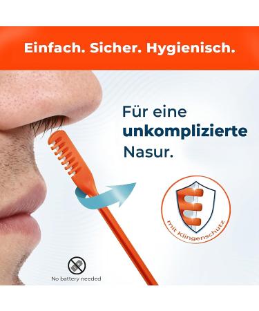Silkslide Nose Hair Trimmer - 6-Piece Set for Men & Women | Electric-Free Hygienic Nose Hair Razor from Lion Cave - Buy Online on SooperMarket.com