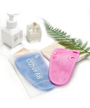 Bvanzo Exfoliating Glove for Dead Skin and Fake Tan Removal - Shower Mitt for Skin Refreshing and Cleansing - Pink - Buy Online on SooperMarket.com