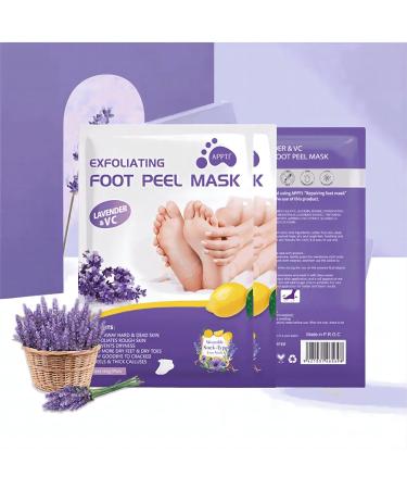 5 Pair Foot Mask - Intensive Peeling & Moisturizing Socks for Dry & Cracked Feet | Foot Spa Treatment for Men & Women - Buy Online on SooperMarket.com