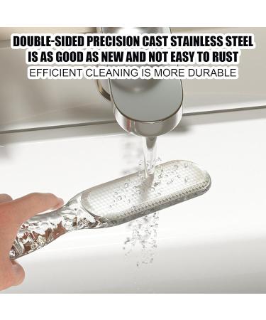 Foot Brush Scrubber 2-in-1 Multi Purpose Callus Remover - Multi-Purpose Pedicure Tools Foot Scrubber for Dead Skin - Reduces Calluses Corns Transparent Gray - Buy Online on SooperMarket.com