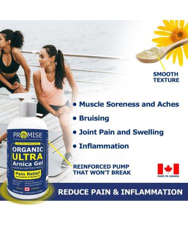 Promise Organic Ultra Arnica Lotion Pain Relief Maximum Strength European Certified Arnica Made in Canada (340ml) - Buy Online on SooperMarket.com
