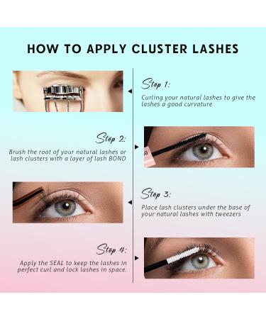 VAVALASH DIY Lash Extensions Kit - 280 Individual Cluster Lashes Lash Bond & Seal Applicator | Perfect for At-Home Eyelash Extensions - Buy Online on SooperMarket.com