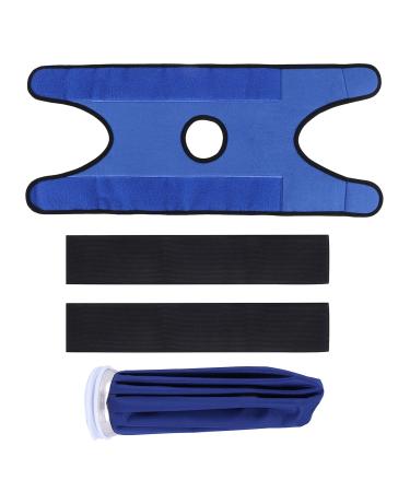 Ice Bags with Straps Hot Cold Reusable Ice & Wrap for Shoulder Back Knee .(9 Inch Blue)