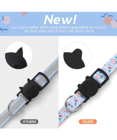 Lafayi 7-Piece Cat Collar Set with Bells & Fruit Pendants | Adjustable Cat Necklaces (18-30cm) | Safe Pet Accessories & Supplies - Buy Online on SooperMarket.com