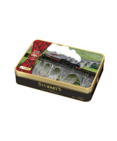 Stewart's - Glenfinnan Viaduct Shortbread Gifting Tin (150g) - Traditionally Made Luxury Scottish Shortbread Delicious Melt-In-Mouth Biscuits Ideal Collectable Treat to Share 40 Years Heritage 1 x 150g The Glenfinnan Viaduct Tin - Shortbread
