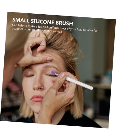 Baluue 16 Pcs Silicone Lip Brush Eyeshadow Brush Makeup Lipstick Lip Brush with Lid Bunny Ear Pearl Clip Pp - Buy Online on SooperMarket.com