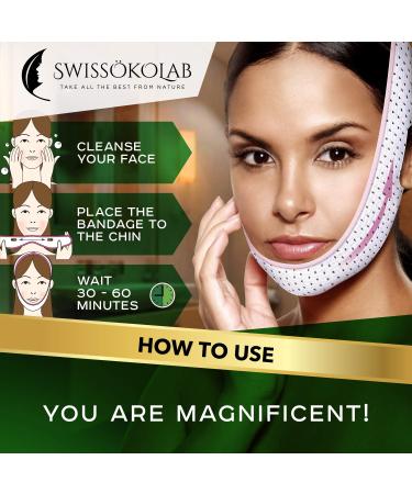 Face Slimming Strap V Line Mask | Double Chin Reducer | Chin Up Patch | Tightening Firming Lift Tape | V-Line Lifting Patches - Buy Online on SooperMarket.com