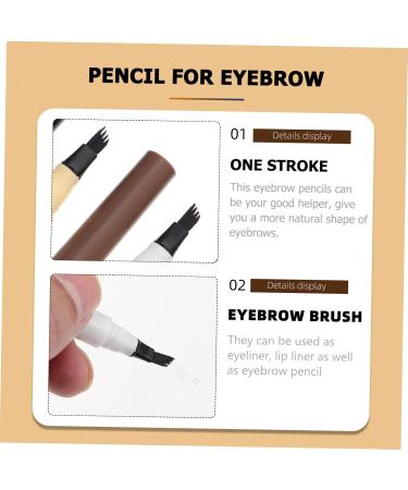 Angoily 4pcs Four Forked Eyebrow Pencil Miss Brush Lasting - Buy Online on SooperMarket.com