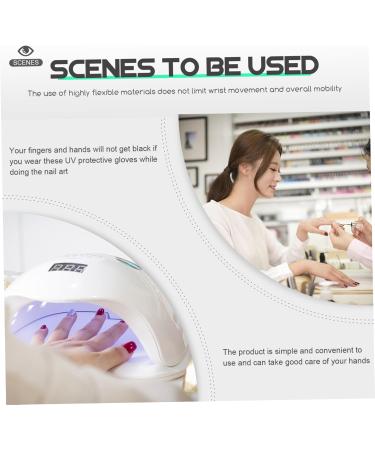 minkissy 4 Pairs Nail Protection Gloves Miss Protector Manicure Nylon - Buy Online on SooperMarket.com