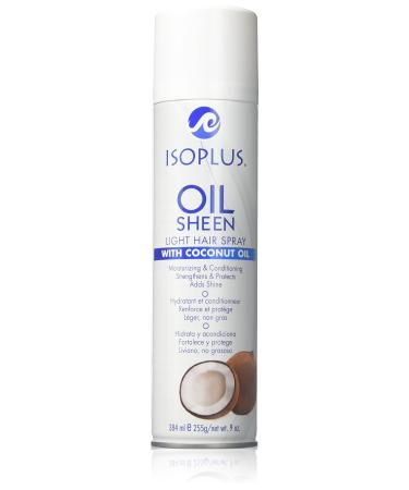 Isoplus Oil Sheen Light Spray Coconut Oil  9 Oz 9 Ounce
