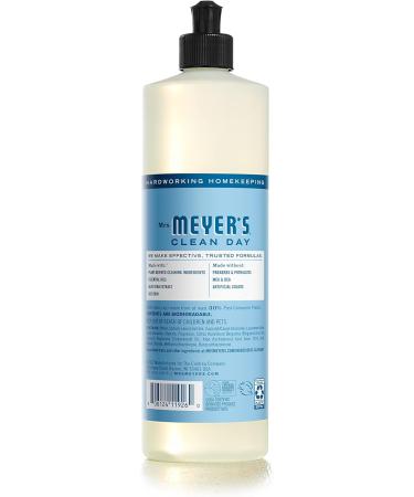 Mrs. Meyer's Clean Day Liquid Dish Soap - Biodegradable Rain Water Formula 16 fl. oz | Eco-Friendly & Effective Cleaning - Buy Online on SooperMarket.com