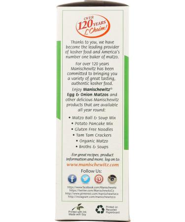 Manischewitz Matzos  Egg & Onion  10 oz - Buy Online on SooperMarket.com