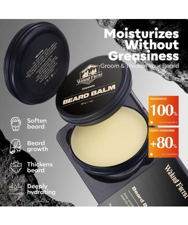 Waking Forest Beard Balm Kit for Men | All-Natural Thicker Beard Growth Butter & Softener | Ultimate Moisturizer Beard Growth Kit - Buy Online on SooperMarket.com