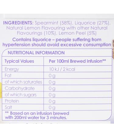 Twinings Liquorice and Spearmint Herbal Tea Bags - 20 Count Pack | Refreshing Blend of Liquorice and Spearmint - 1 Pack - Buy Online on SooperMarket.com