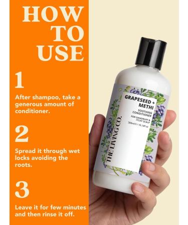 Soothing Conditioner for Dandruff & Itchy Scalp - Grapeseed & Methi 300ml | Buy Internationally - Buy Online on SooperMarket.com