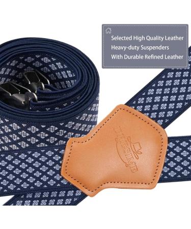 Dresime H str ger for Men & Women | 4 Clip X-Shaped Elastic Suspenders for Overalls Jeans Motorcycle Pants & More - Buy Online on SooperMarket.com