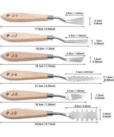 11 Piece Stainless Steel Spatula Palette Knife Set - Professional Painting Knives for Color Mixing, Cake Decorating, and Canvas Acrylic Art - Buy Online on SooperMarket.com